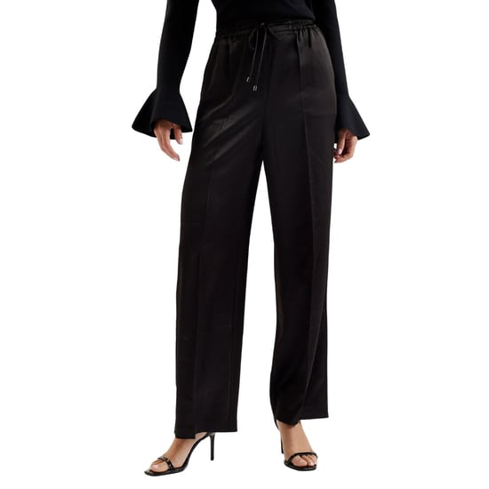 Ted Baker Umaibo Satijnen Joggingbroek Met Wijde Pijpen, Zwart - Image 3