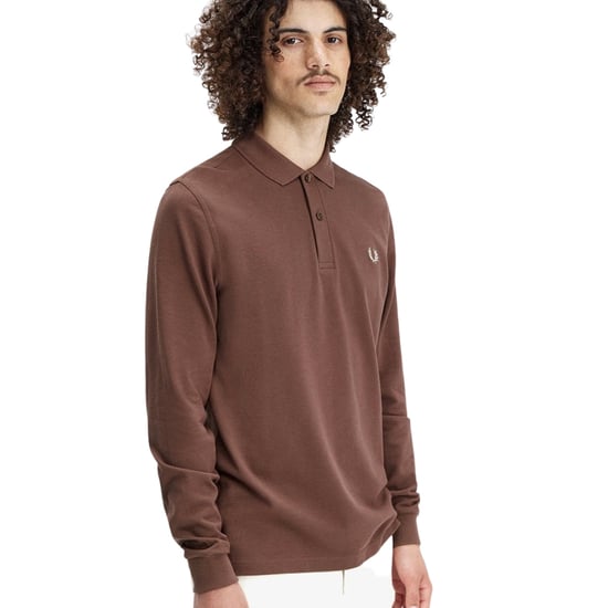 Fred Perry Brick Long Sleeve Classic Polo Shirt - Image 2