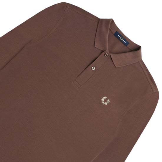 Fred Perry Brick Long Sleeve Classic Polo Shirt - Image 4
