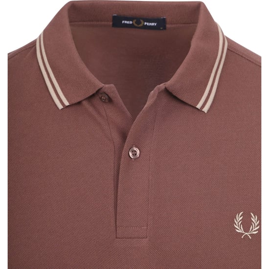 Fred Perry Twin Tipped Warm Brick Pikétröja - Image 1