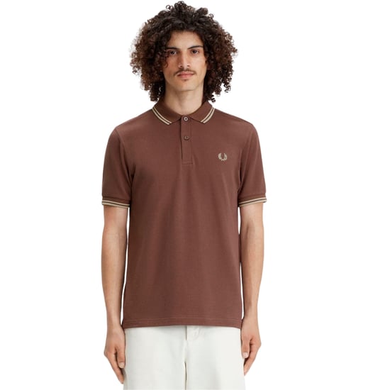 Fred Perry Twin Tipped Warm Brick Pikétröja - Image 2
