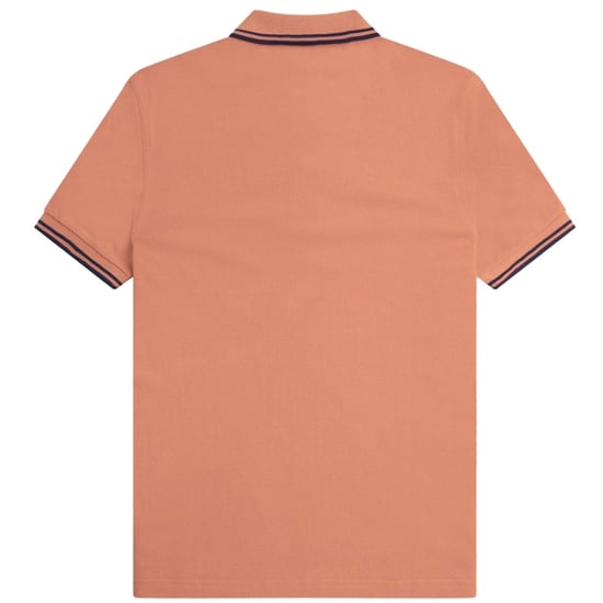 Fred Perry Twin Tipped Light Rust Polo Shirt - Image 2