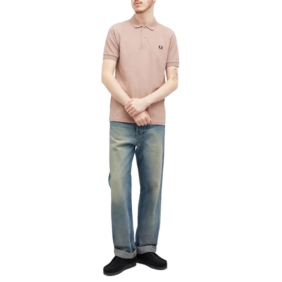 Fred Perry Classic Dark Pink Polo Shirt - Image 5