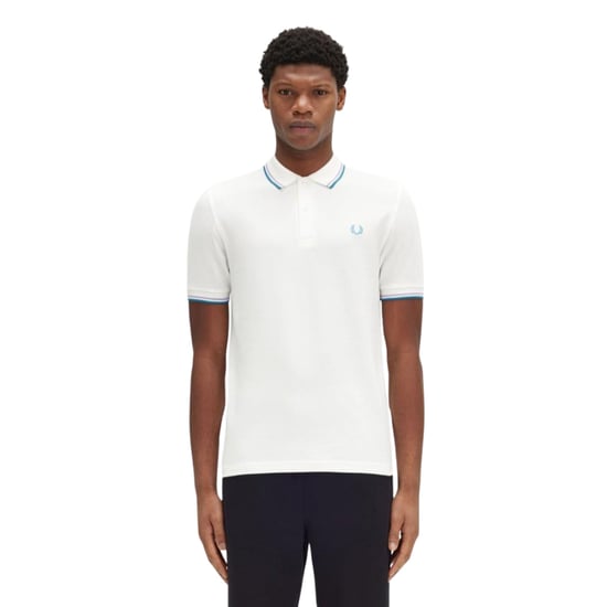 Fred Perry Twin Tipped Snow White Polo Shirt - Image 3