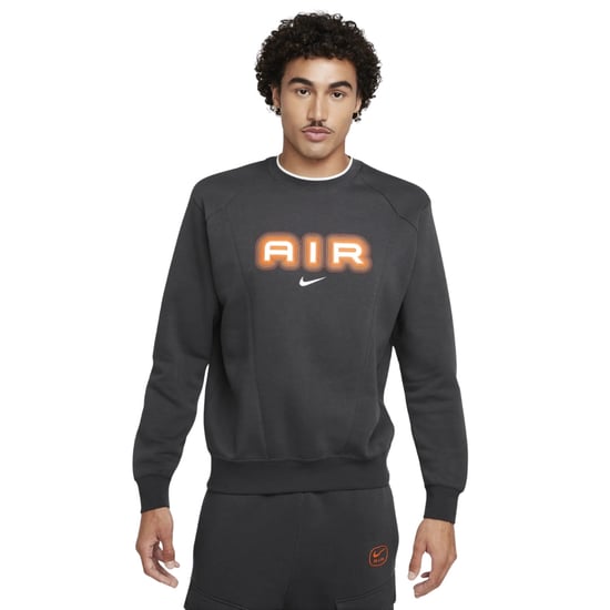 Nike Air Crew Neck Fleece Sweatshirt In Donkergrijs - Image 3
