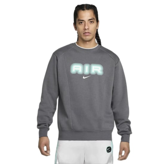 Nike Air Crew Neck Fleece Grå Tröja - Image 2