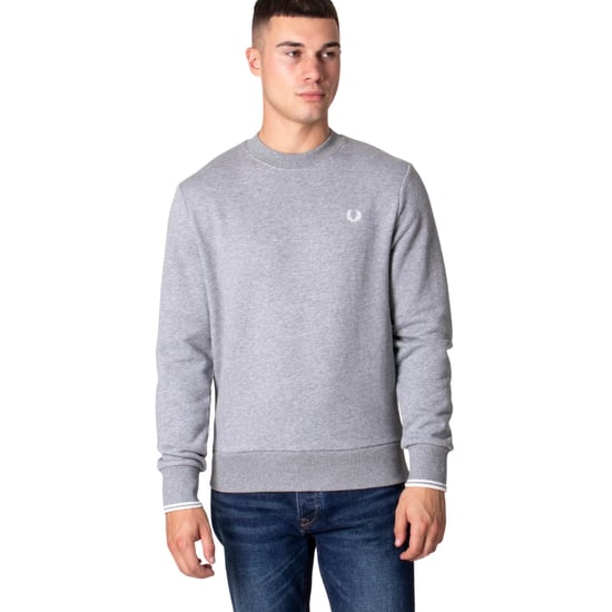 Fred Perry Trui Met Ronde Hals En Stalen Gemêleerde Details - Image 4