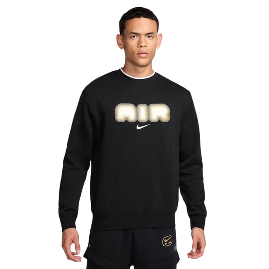 Nike Air Crew Neck Fleece Svart Tröja - Image 2