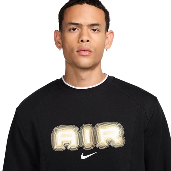 Nike Air Crew Neck Fleece Svart Tröja - Image 4