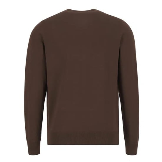 Fred Perry Burnt Tobacco Classic Crewneck Jumper - Image 2