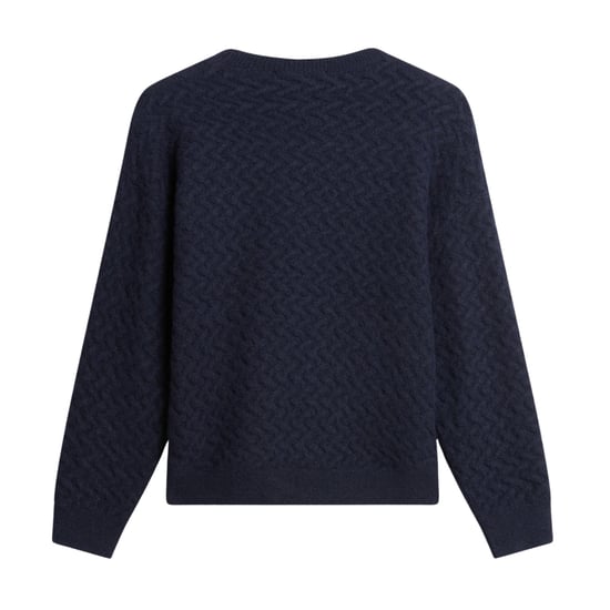 Ted Baker Morlea Horizontal Cable Relaxed Fit Navy Jumper - Image 2