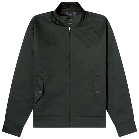Fred Perry Harrington-jas In Gewaxt Nachtgroen - Image 1