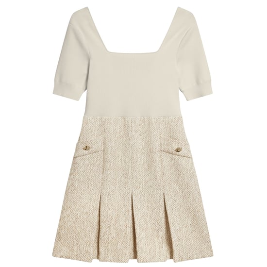 Ted Baker Vulpad Gebreide Bouclé Mini-jurk In Ivoorkleur - Image 1