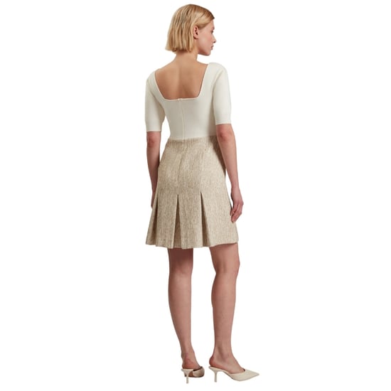 Ted Baker Vulpad Gebreide Bouclé Mini-jurk In Ivoorkleur - Image 3