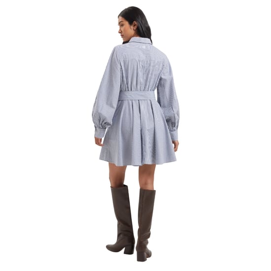 Ted Baker Ibarra Cotton Shirt Navy Mini Dress - Image 4