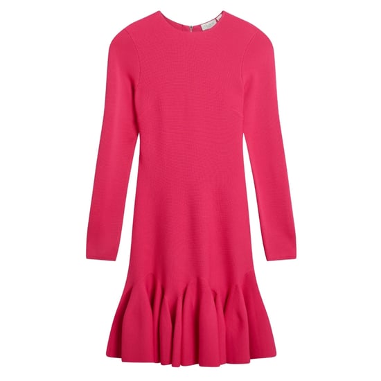 Ted Baker Loisss Flippy Skirt Minijurk Met Lange Mouwen In Fuchsia - Image 1