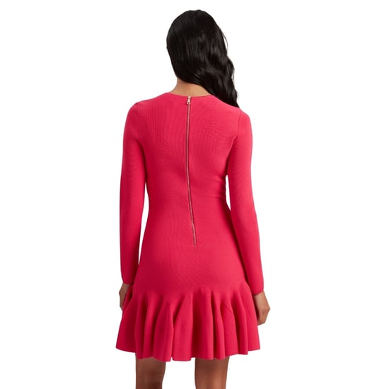 Ted Baker Loisss Flippy Skirt Minijurk Met Lange Mouwen In Fuchsia - Image 4