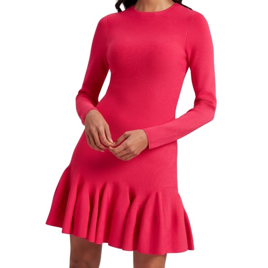 Ted Baker Loisss Flippy Skirt Minijurk Met Lange Mouwen In Fuchsia - Image 5
