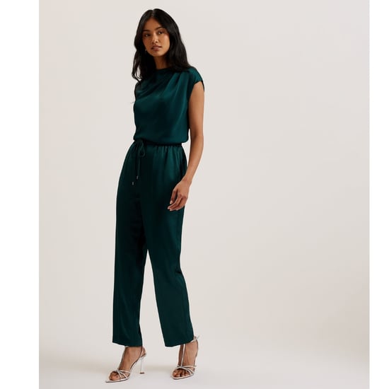Ted Baker Natori Satin Slim Taper Green Jogger - Image 2
