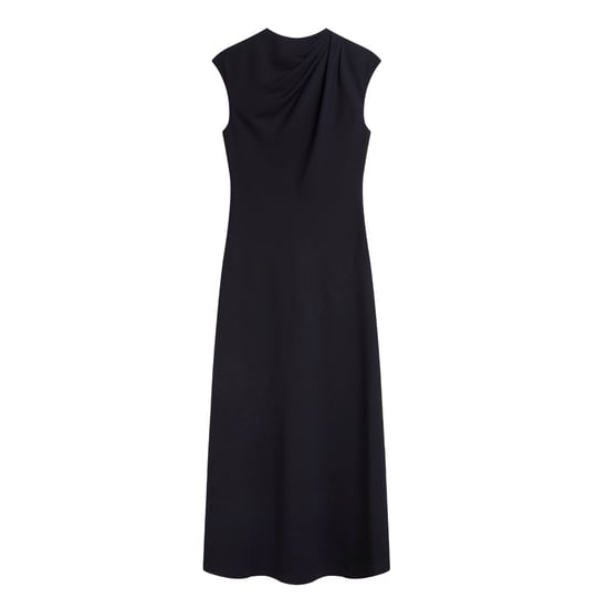Ted Baker Kyamos Maxi-jurk Met Draperiedetails En Slip In Marineblauw - Image 1