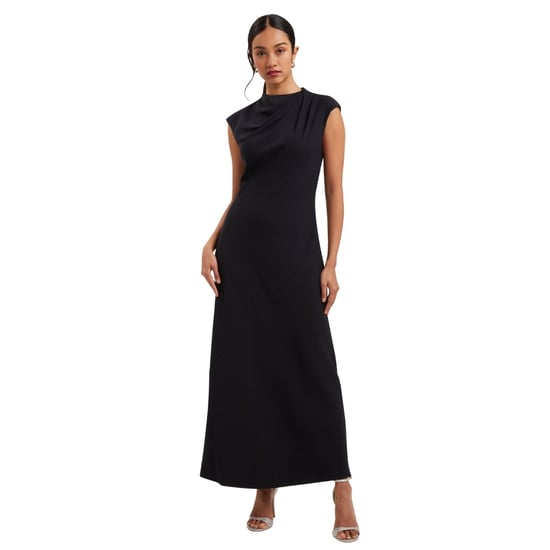 Ted Baker Kyamos Maxi-jurk Met Draperiedetails En Slip In Marineblauw - Image 5