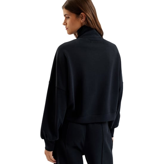 Ted Baker Arorha Cupro Zip Through Black Funnel Neck - Image 3