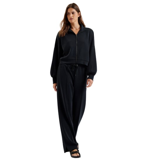 Ted Baker Arorha Cupro Zip Through Black Funnel Neck - Image 4