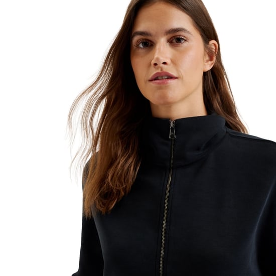 Ted Baker Arorha Cupro Zip Through Black Funnel Neck - Image 5