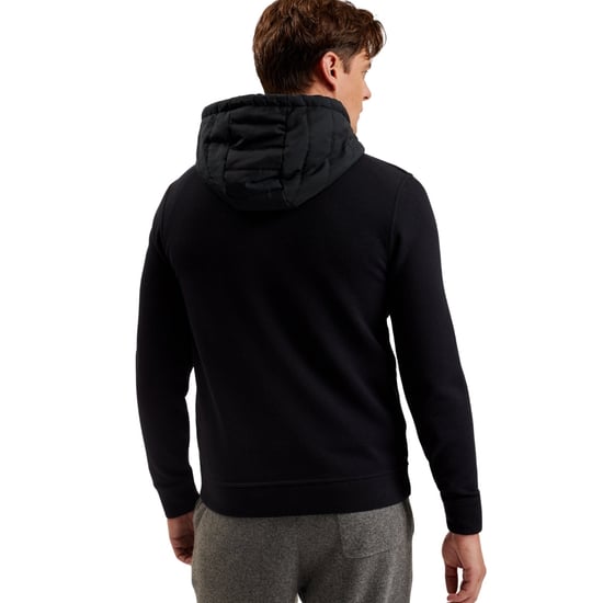 Ted Baker Adburys Regular Black Quilted Zip Hoodie - Image 5