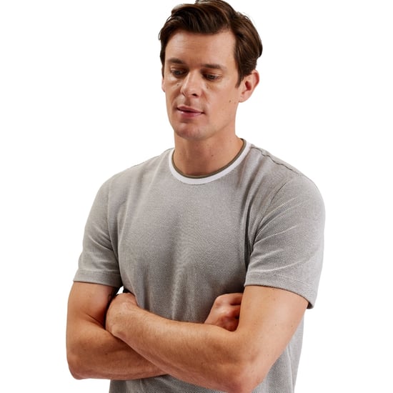 Ted Baker Arlon Regular Fit Textured T-shirt - Image 4