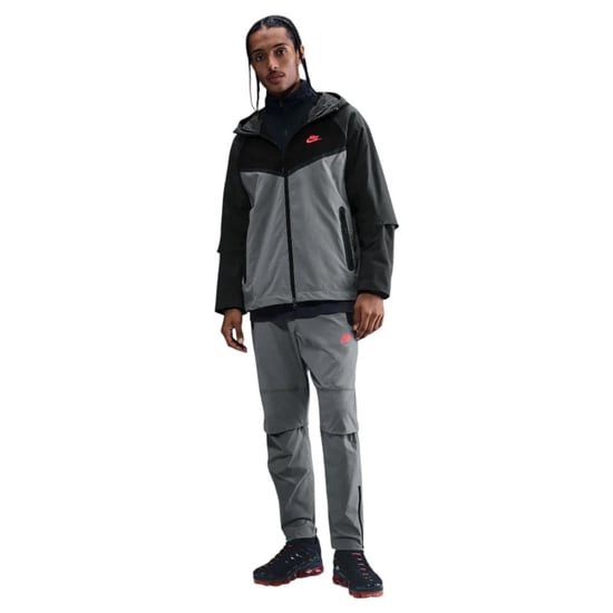 Nike Tech Windrunner Vävd Rökgrå Jacka - Image 4