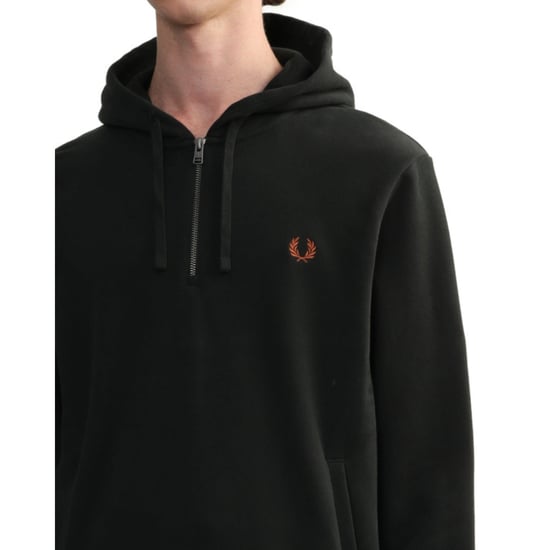 Fred Perry Hooded Smock Night Green Sweater - Image 5