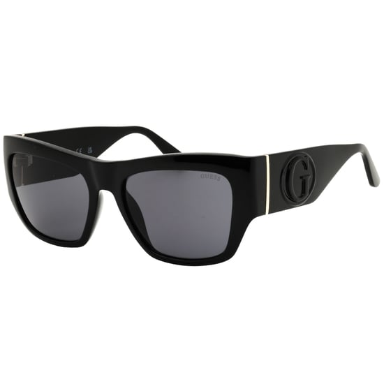 Guess Shiny Black Oversized Sunglasses - Image 2