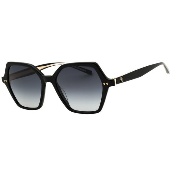 Tommy Hilfiger Th 2213/s 0807 9o Glänsande Svarta / Grå Gradienta Solglasögon Dam - Image 2