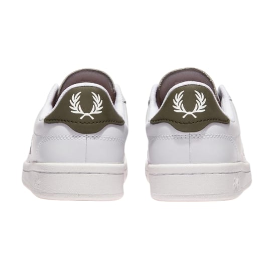 Fred Perry B721 Witte Lw Groene Leren Sneakers - Image 3