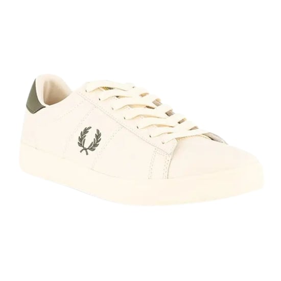 Fred Perry Spencer Leather Ecru Trainers - Image 3