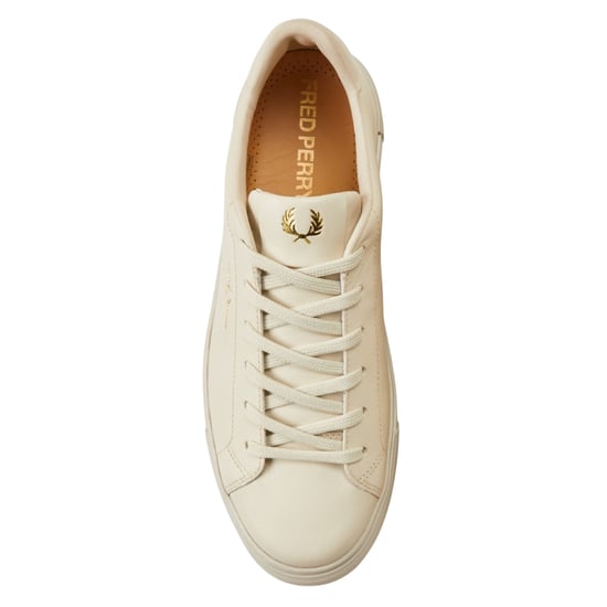 Fred Perry B71 Leren Sneakers In Havermoutkleur - Image 4