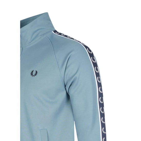 Fred Perry Contrast Tape Ash Blue Trainingsjack - Image 3
