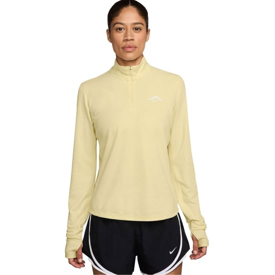 Nike Dri-fit Trail Longsleeve 1/2-zip Yellow Top - Image 2