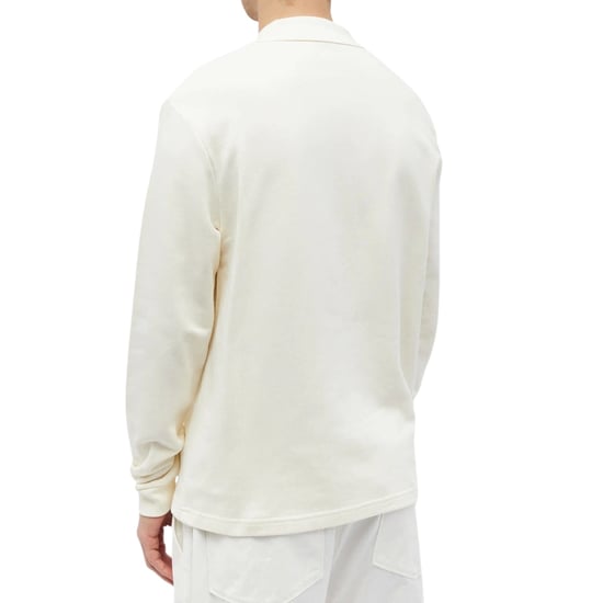 Fred Perry Long Sleeve Loopback Ecru Sweater - Image 3