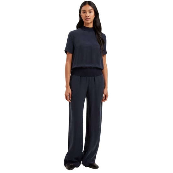 Ted Baker Vinca Cupro Wijde Pijpen Marineblauwe Broek - Image 2
