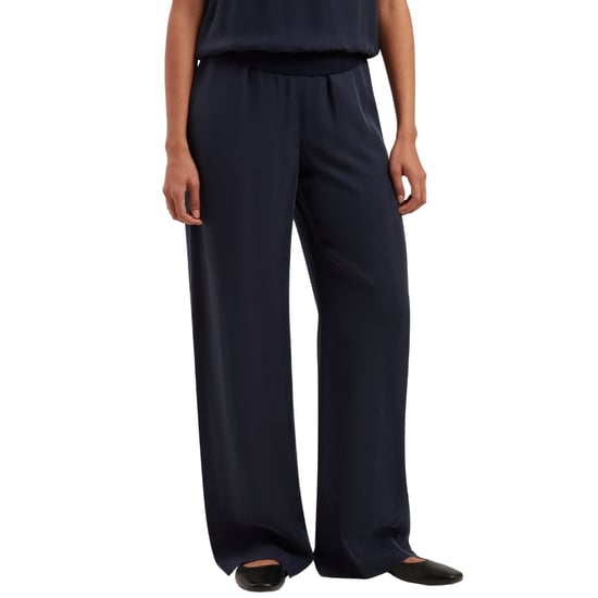 Ted Baker Vinca Cupro Wijde Pijpen Marineblauwe Broek - Image 4