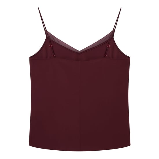 Ted Baker Lulea Chiffon Inzetstuk Bordeauxrode Cami Top - Image 2