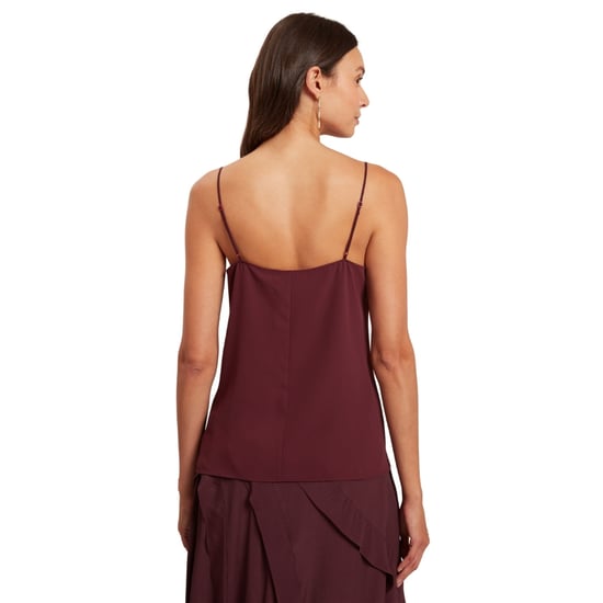 Ted Baker Lulea Chiffon Inzetstuk Bordeauxrode Cami Top - Image 4
