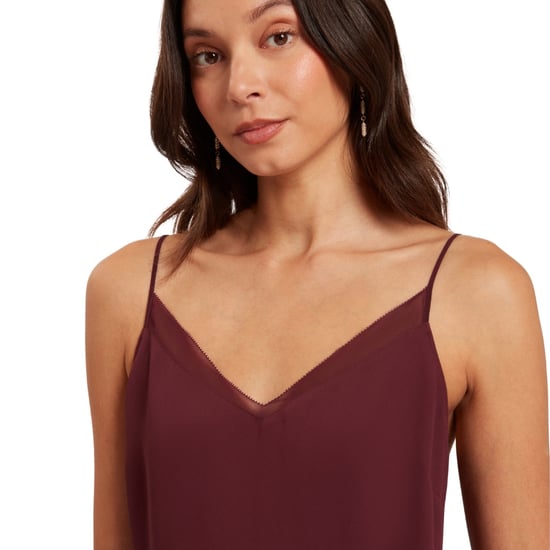 Ted Baker Lulea Chiffon Inzetstuk Bordeauxrode Cami Top - Image 5