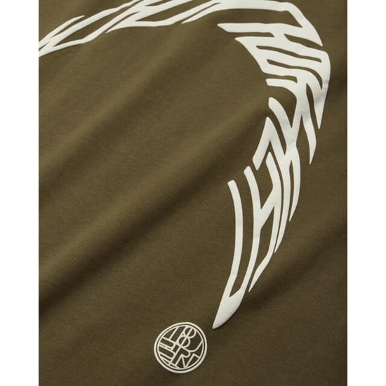 Woodbird baine warp tee 2626-416 dark olive - Image 3