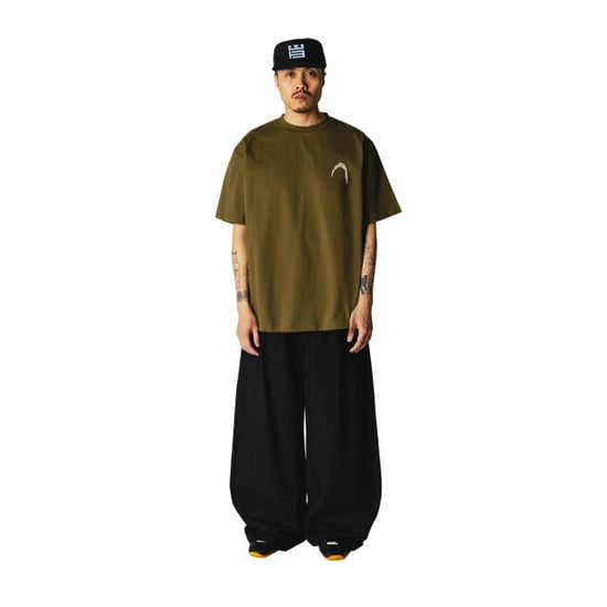 Woodbird baine warp tee 2626-416 dark olive - Image 4
