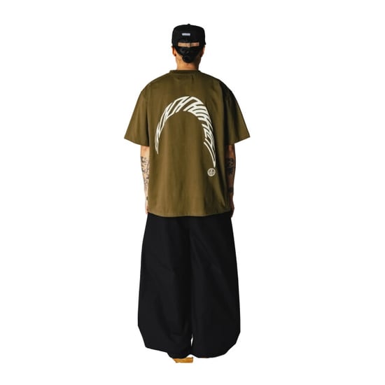 Woodbird baine warp tee 2626-416 dark olive - Image 5