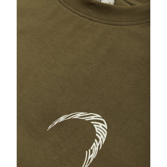 Woodbird baine warp tee 2626-416 dark olive - Image 6