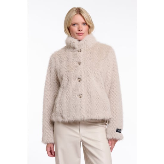 Rino & Pelle single breasted faux fur jacket vie.7022611 10989 birch dessin - Image 1